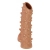 Телесная насадка с шипами и открытой головкой Nude Sleeve L - 14 см. - KOKOS - в Казани купить с доставкой