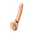 Телесный безремневой вибрострапон Vibrating Bendable Strap-On L - Strap-on-me - купить с доставкой в Казани