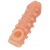 Телесная закрытая насадка с шариками Cock Sleeve Size S - 13,8 см. - KOKOS - в Казани купить с доставкой