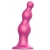 Розовая насадка Strap-On-Me Dildo Plug Beads size S - Strap-on-me - купить с доставкой в Казани