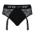 Черные трусики для насадок Diva Lingerie Harness - size S - Strap-on-me - купить с доставкой в Казани