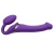Фиолетовый безремневой вибрострапон Vibrating Bendable Strap-On - size L - Strap-on-me - купить с доставкой в Казани