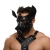 Черная кожаная маска «Собака» - Crazy Handmade - купить с доставкой в Казани