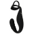 Черное эрекционное кольцо со стимуляцией промежности и анальной пробкой Cock Ring with RC Prostate Plug - Orion - в Казани купить с доставкой