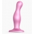 Розовая насадка Strap-On-Me Dildo Plug Curvy size M - Strap-on-me - купить с доставкой в Казани