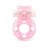 Розовое эрекционное виброкольцо в форме мишки - 1137 - в Казани купить с доставкой