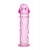 Гладкая розовая насадка с усиками под головкой - 12,5 см. - Toyfa Basic - в Казани купить с доставкой