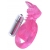 Розовая вибронасадка со стимулятор клитора   Язычок - Toyfa Basic - в Казани купить с доставкой