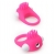 Розовое эрекционное кольцо с щеточкой LIT-UP SILICONE STIMU RING 5 - Dream Toys - в Казани купить с доставкой