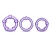 Набор из 3 фиолетовых эрекционных колец Stay Hard Beaded Cockrings - Blush Novelties - в Казани купить с доставкой