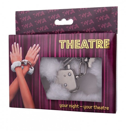 Наручники с белой меховой опушкой - ToyFa - купить с доставкой в Казани