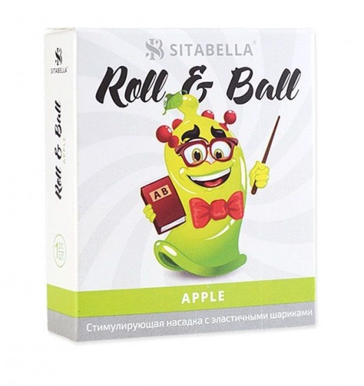 Стимулирующий презерватив-насадка Roll   Ball Apple - Sitabella - купить с доставкой в Казани