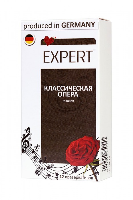 Гладкие презервативы Expert  Классическая опера  - 12 шт. - Expert - купить с доставкой в Казани