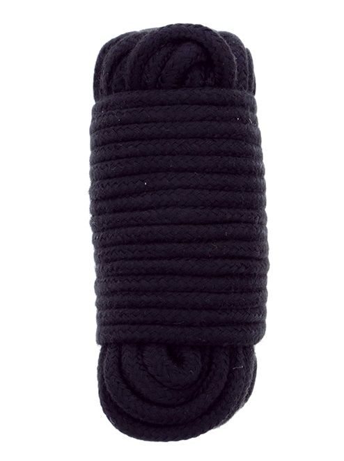 Черная веревка для связывания BONDX LOVE ROPE - 10 м. - Dream Toys - купить с доставкой в Казани