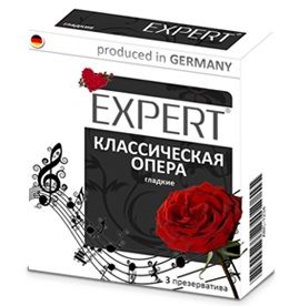 Гладкие презервативы Expert  Классическая опера  - 3 шт. - Expert - купить с доставкой в Казани