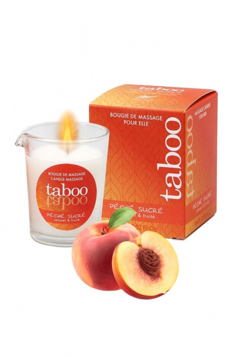 Массажное аромамасло с афродизиаками для женщин RUF Taboo Peche sucre - 60 гр. - RUF - купить с доставкой в Казани
