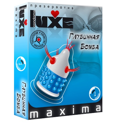 Презерватив LUXE Maxima  Глубинная бомба  - 1 шт. - Luxe - купить с доставкой в Казани