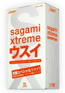 Ультратонкие презервативы Sagami Xtreme SUPERTHIN - 15 шт. - Sagami - купить с доставкой в Казани