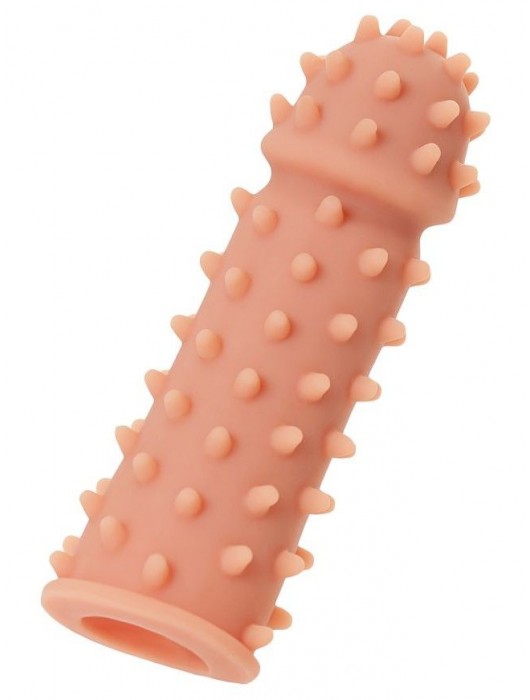 Телесная реалистичная насадка KOKOS Extreme Sleeve 03 с дополнительной стимуляцией - 12,7 см. - KOKOS - в Казани купить с доставкой
