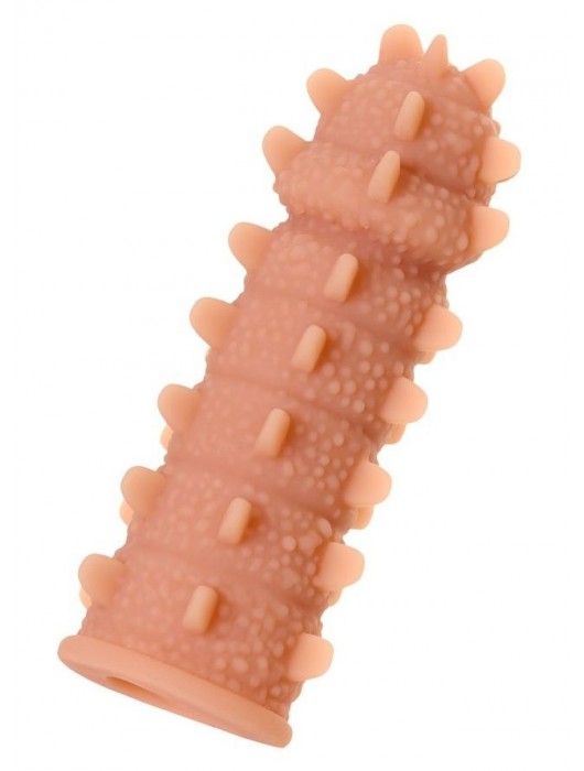 Телесная реалистичная насадка KOKOS Extreme Sleeve 04 с дополнительной стимуляцией - 12,7 см. - KOKOS - в Казани купить с доставкой