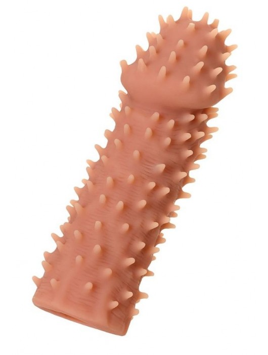 Телесная реалистичная насадка KOKOS Extreme Sleeve 07 с дополнительной стимуляцией - 12,7 см. - KOKOS - в Казани купить с доставкой