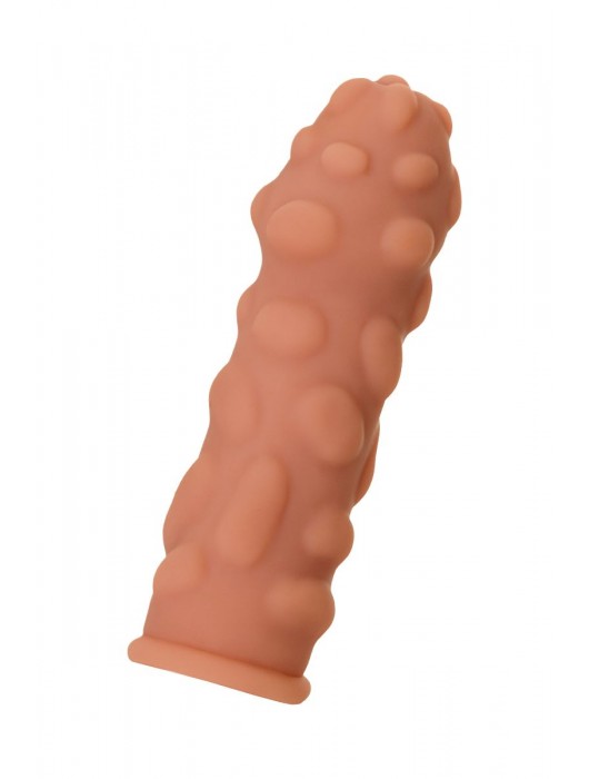 Телесная реалистичная насадка KOKOS Extreme Sleeve 11 с дополнительной стимуляцией - 12,7 см. - KOKOS - в Казани купить с доставкой