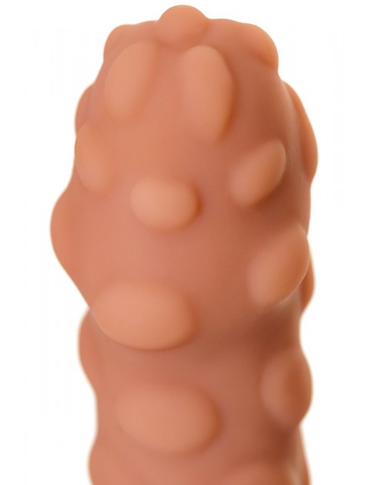 Телесная реалистичная насадка KOKOS Extreme Sleeve 11 с дополнительной стимуляцией - 12,7 см. - KOKOS - в Казани купить с доставкой