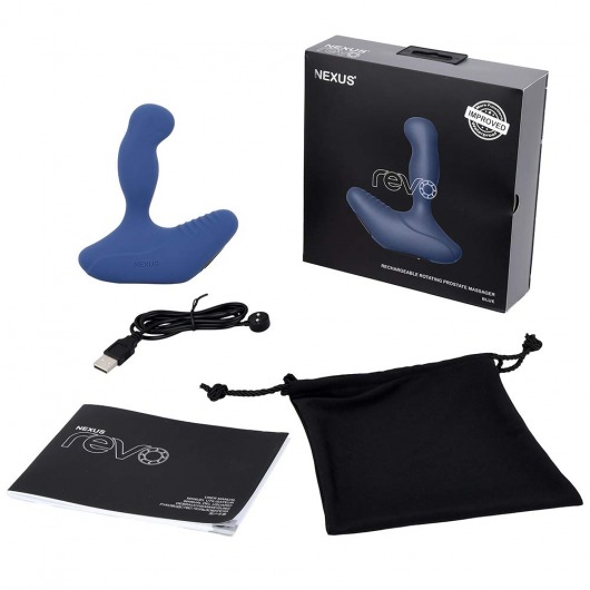 Синий вибромассажер простаты NEXUS REVO 2.0 с вращающейся головкой - Nexus Range - в Казани купить с доставкой