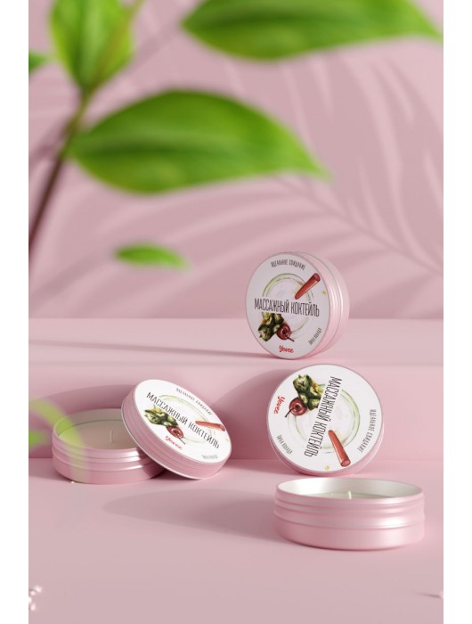 Массажная свеча «Массажный коктейль» с ароматом пина колады - 30 мл. - ToyFa - купить с доставкой в Казани