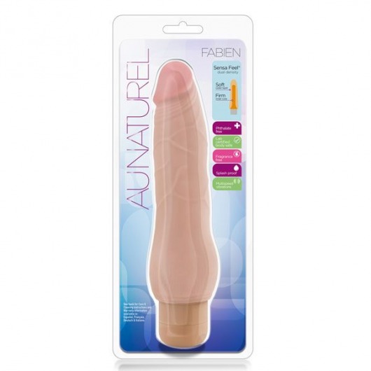 Телесный вибратор Fabien - 22,8 см. - Blush Novelties