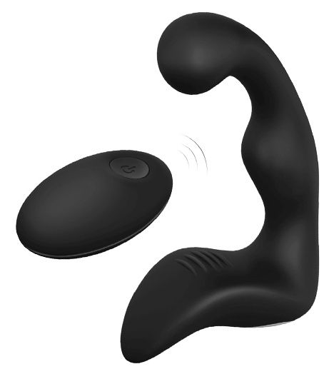 Черный вибромассажер простаты REMOTE BOOTY PLEASER - Dream Toys - в Казани купить с доставкой