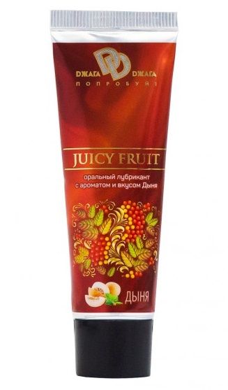 Интимный съедобный лубрикант JUICY FRUIT с ароматом дыни - 30 мл. - БиоМед - купить с доставкой в Казани