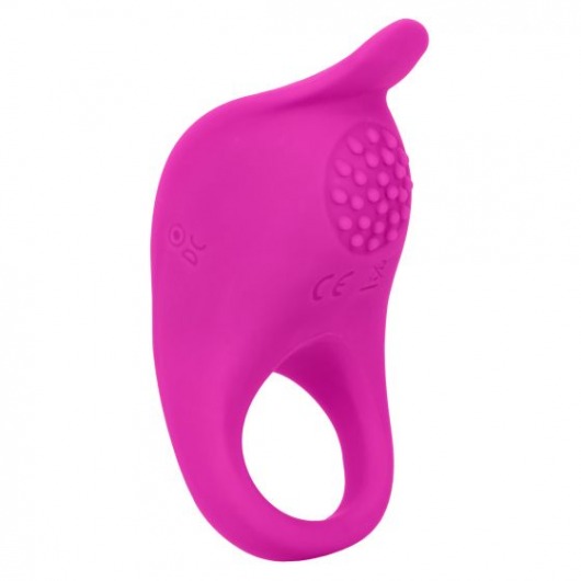 Ярко-розовое эрекционное виброкольцо Silicone Rechargeable Teasing Enhancer - California Exotic Novelties - в Казани купить с доставкой