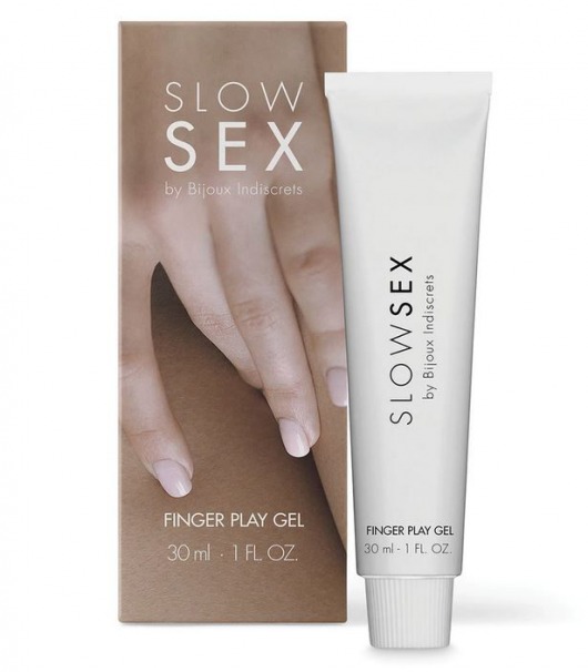 Гель для мастурбации с ароматом кокоса Slow Sex Finger Play Gel - 30 мл. - Bijoux Indiscrets - купить с доставкой в Казани