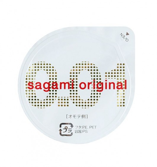 Супертонкий презерватив Sagami Original 0.01 - 1 шт. - Sagami - купить с доставкой в Казани