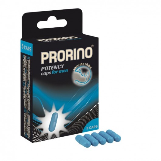 БАД для мужчин ero black line PRORINO Potency Caps for men - 5 капсул - Ero - купить с доставкой в Казани