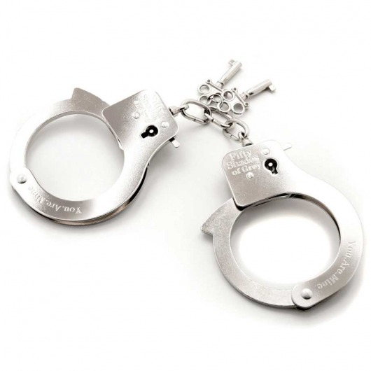 Металлические наручники Metal Handcuffs - Fifty Shades of Grey - купить с доставкой в Казани