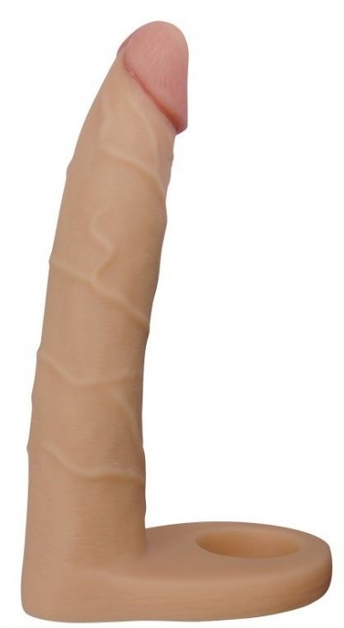 Телесная насадка-фаллоимитатор для двойного проникновения - 17 см. - Lovetoy - купить с доставкой в Казани