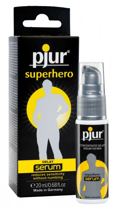 Сыворотка-пролонгатор pjur SUPERHERO Delay Serum - 20 мл. - Pjur - купить с доставкой в Казани