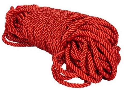 Красная веревка для связывания BDSM Rope - 30 м. - California Exotic Novelties - купить с доставкой в Казани