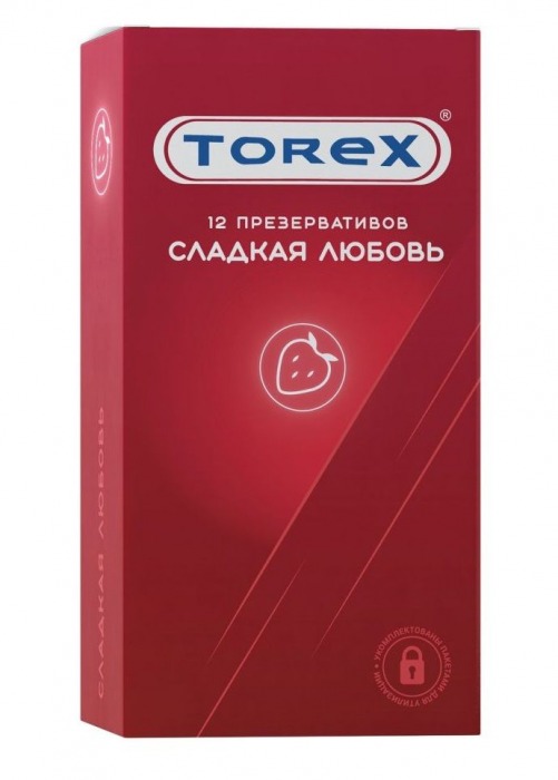 Презервативы Torex  Сладкая любовь  с ароматом клубники - 12 шт. - Torex - купить с доставкой в Казани