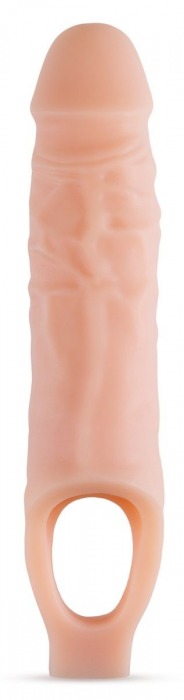 Телесный реалистичный фаллоудлинитель 9 Inch Silicone Cock Sheath Penis Extender - 22,86 см. - Blush Novelties - в Казани купить с доставкой