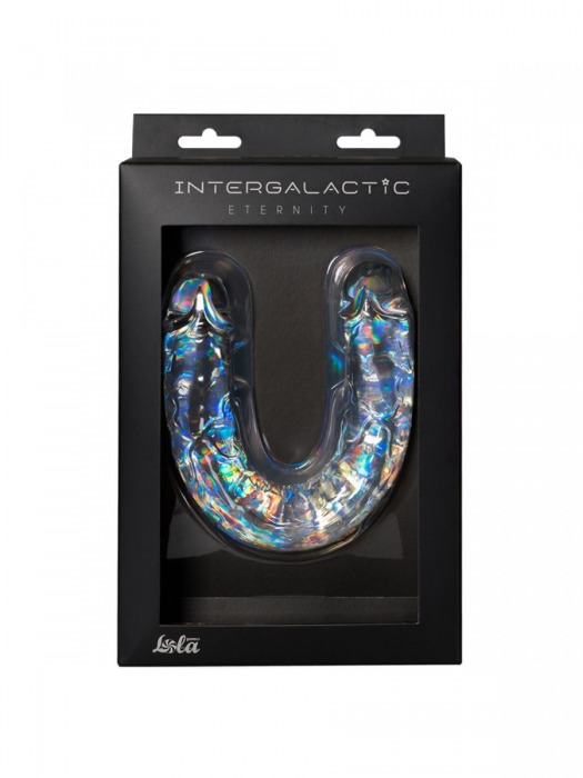 Прозрачный двусторонний фаллоимитатор Eternity - 29,5 см. - Lola Games