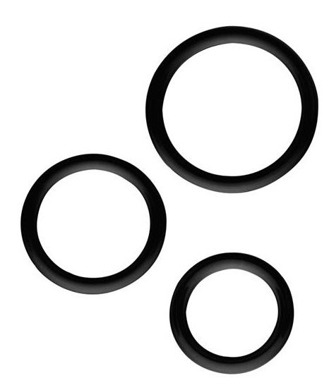 Набор из 3 эрекционных колец SILICONE COCKRINGS - Dream Toys - в Казани купить с доставкой