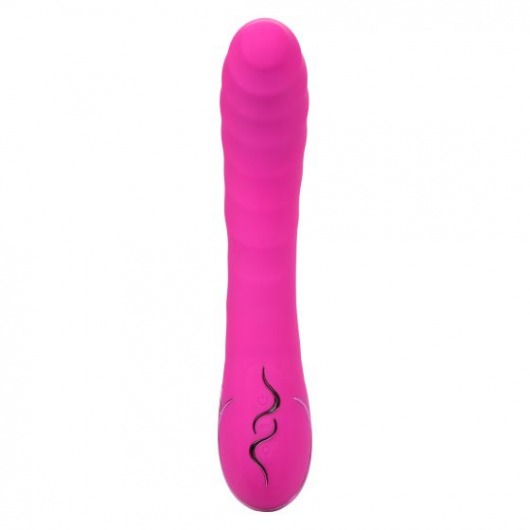 Розовый вибромассажер Insatiable G Inflatable G-Wand с функцией расширения - 21,5 см. - California Exotic Novelties