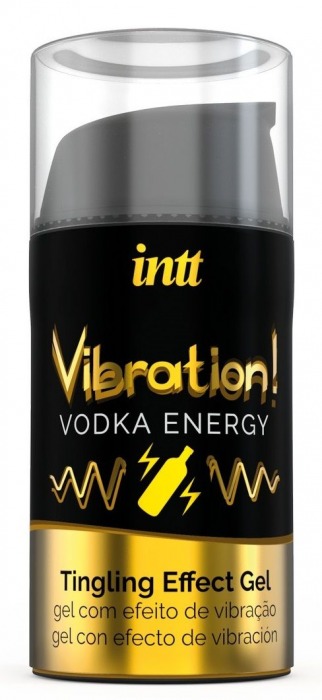 Жидкий интимный гель с эффектом вибрации Vibration! Vodka Energy - 15 мл. - INTT - купить с доставкой в Казани