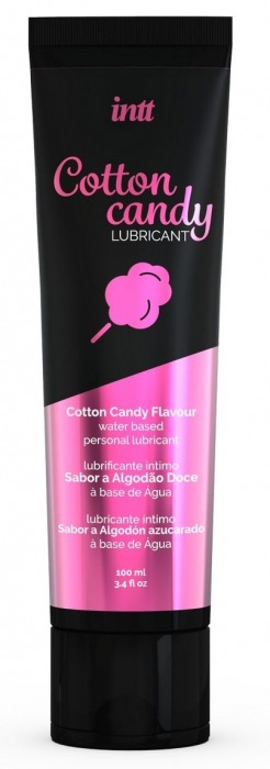 Интимный гель на водной основе Cotton Candy Lubricant - 100 мл. - INTT - купить с доставкой в Казани