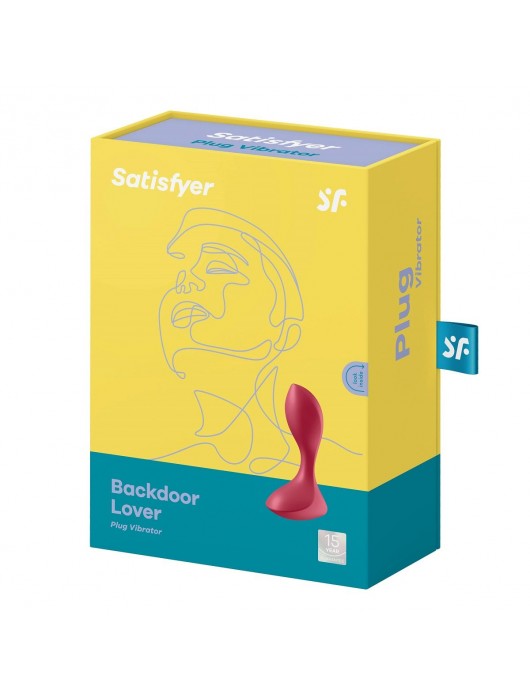Красный вибромассажёр простаты Satisfyer Backdoor Lover - 14 см. - Satisfyer - в Казани купить с доставкой