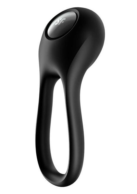 Черное эрекционное виброкольцо Majestic Duo - Satisfyer - в Казани купить с доставкой