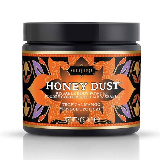 Пудра для тела Honey Dust Body Powder с ароматом манго - 170 гр. - Kama Sutra - купить с доставкой в Казани